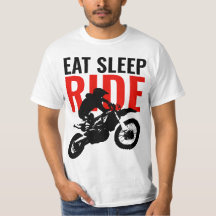 Sleep Ride Motocross Motorrad Pop Art