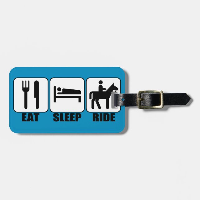 Sleep Rider - Pferdereiten Gepäckanhänger (Vorderseite horizontal)