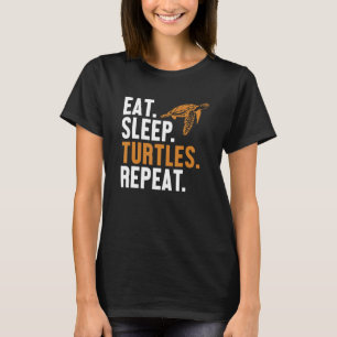 Sleep Schildkröten wiederholen Tortoise Painted Tu T-Shirt