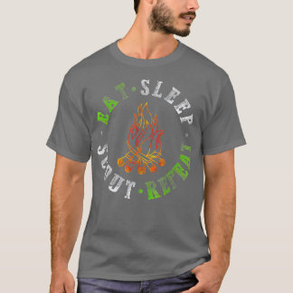 Sleep Scout Sleep Camping Scouting Lover wiederhol T-Shirt