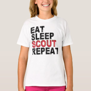 Sleep Scout Sleep Wiederholung lustige Scouts Gesc T-Shirt