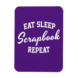 Sleep Scrapbook Eat Sleep Wiederholung Scrapbookin Magnet