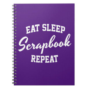 Sleep Scrapbook Eat Sleep Wiederholung Scrapbookin Notizblock
