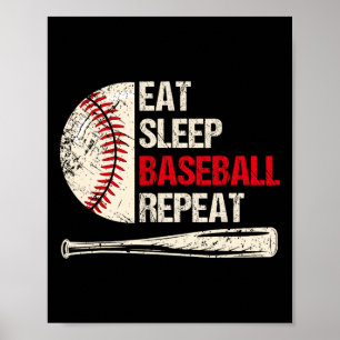Sleep Sell Eat Sleep Wiederholen Funny Sell Player Poster