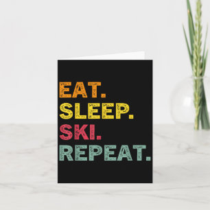 Sleep Ski Repeater Ski Winter Holiday Ski Ret Karte