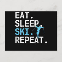 Sleep Ski Wiederholung Skifahren Hobby Wintersport