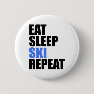 Sleep Ski Wiederholung Wintergebirge Skilodge Button