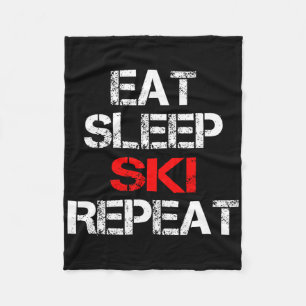 Sleep Ski Wiederholung Wintergebirge Skilodge Fleecedecke