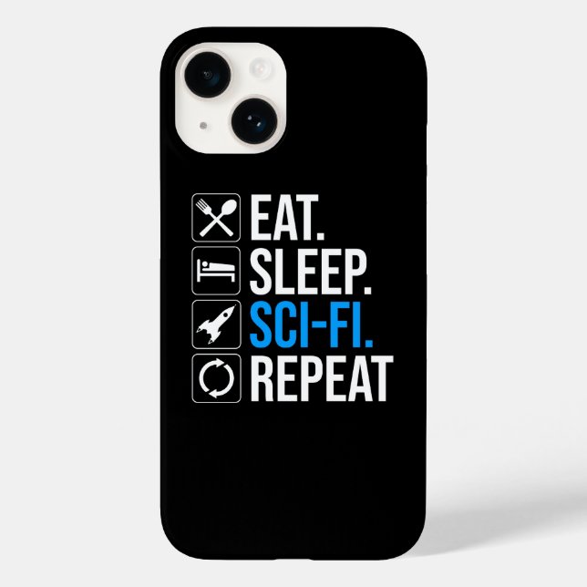 Sleep Sleep-Sci-Fi Wiederholung Case-Mate iPhone Hülle (Rückseite)