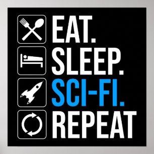 Sleep Sleep-Sci-Fi Wiederholung Poster