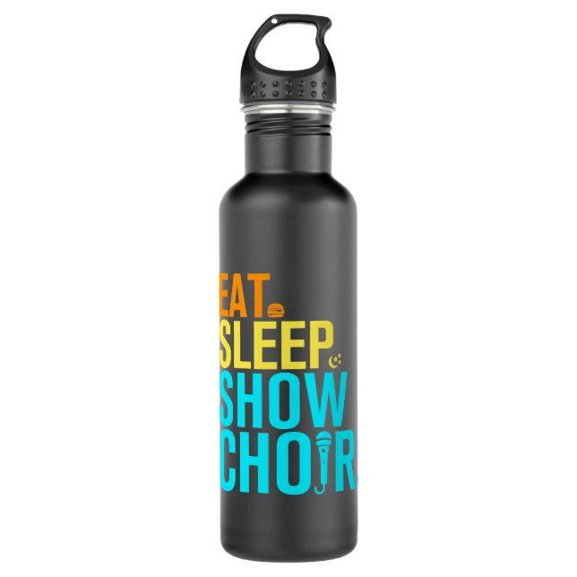 Sleep Sleep Show Chor essen Edelstahlflasche (Vorderseite)