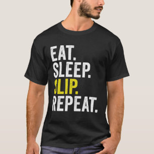 Sleep Slip Wiederholen Cricket T-Shirt