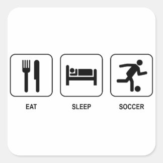 Sleep Soccer Sticker essen