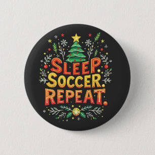 Sleep Soccer Wiederholung Weihnachtsbaum Fußball L Button