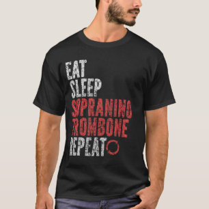 Sleep Sopranino Posaune wiederholen T-Shirt