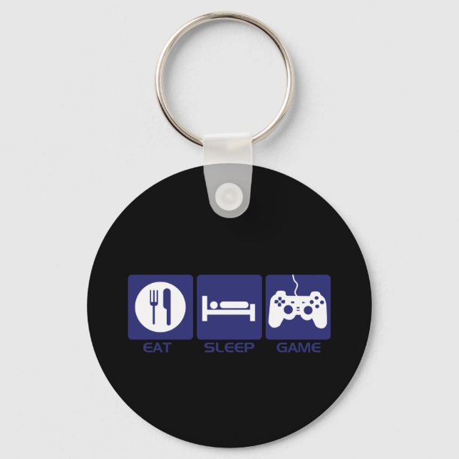 Sleep-Spiel essen Schlüsselanhänger (Vorderseite)