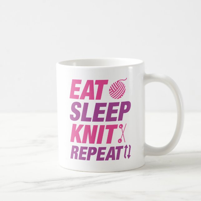 Sleep-Strick essen Wiederholung Kaffeetasse (Rechts)
