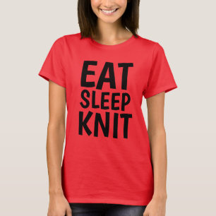 SLEEP STRICK T - Shirt, Knittern T-Shirt