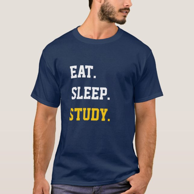 Sleep-Studie essen T-Shirt (Vorderseite)