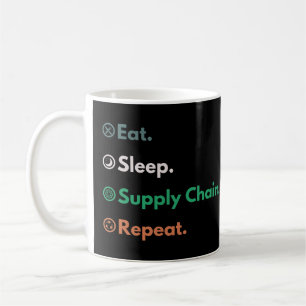 Sleep Supply Chain Repeat Logistics Manager essen Kaffeetasse