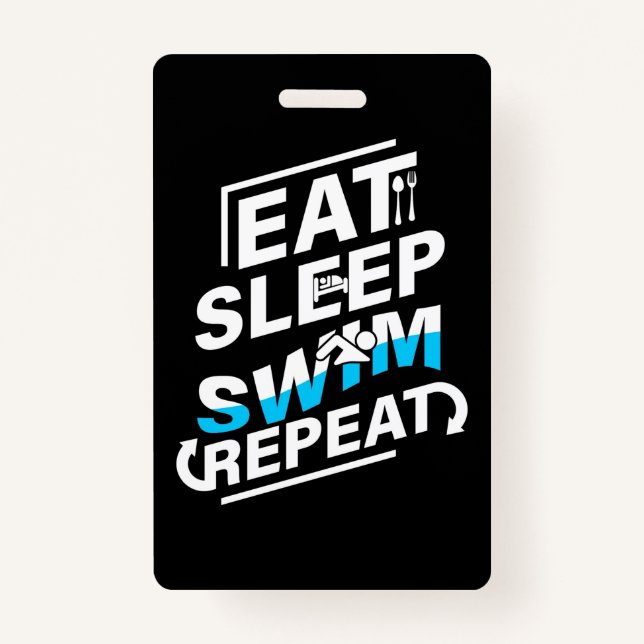 Sleep Swim essen Ausweis (Vorderseite)