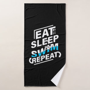Sleep Swim essen Badehandtuch