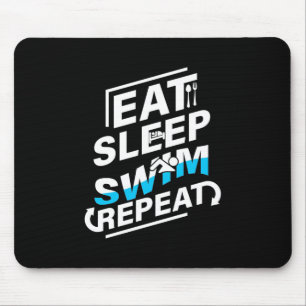 Sleep Swim essen Mousepad