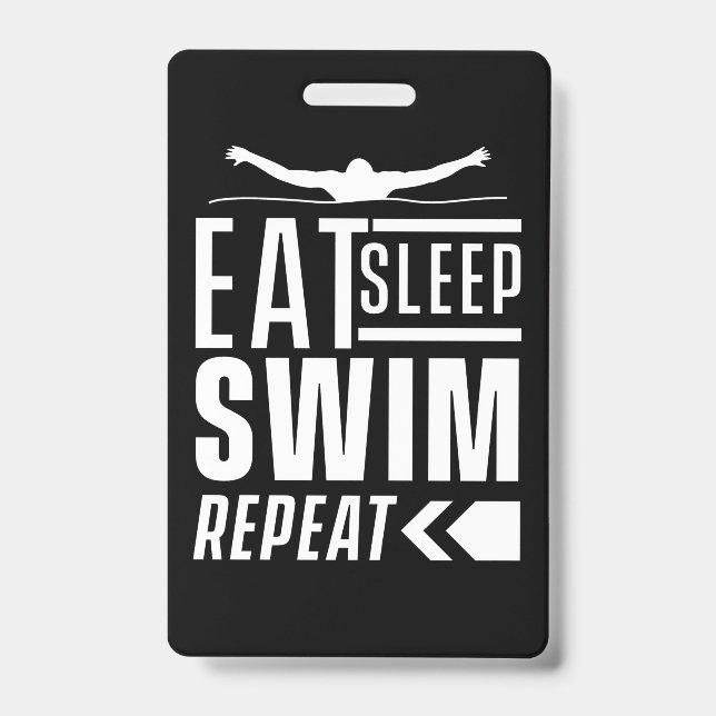 Sleep Swim wiederholen Ausweis (Vorderseite)