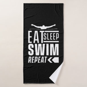 Sleep Swim wiederholen Badehandtuch