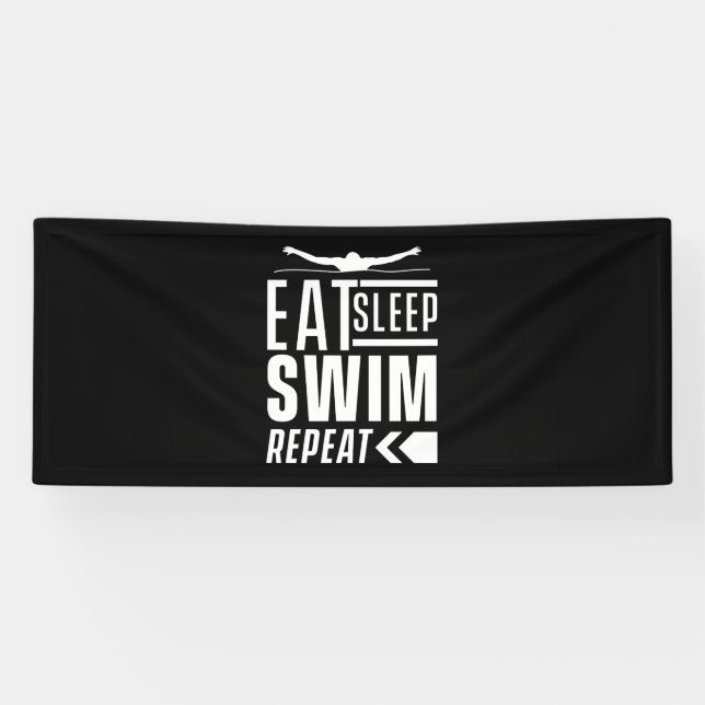 Sleep Swim wiederholen Banner (Horizontal)