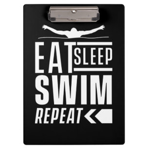 Sleep Swim wiederholen Klemmbrett