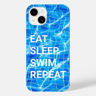 Sleep Swim Wiederholung Pool Wassersport Case-Mate iPhone 14 Hülle