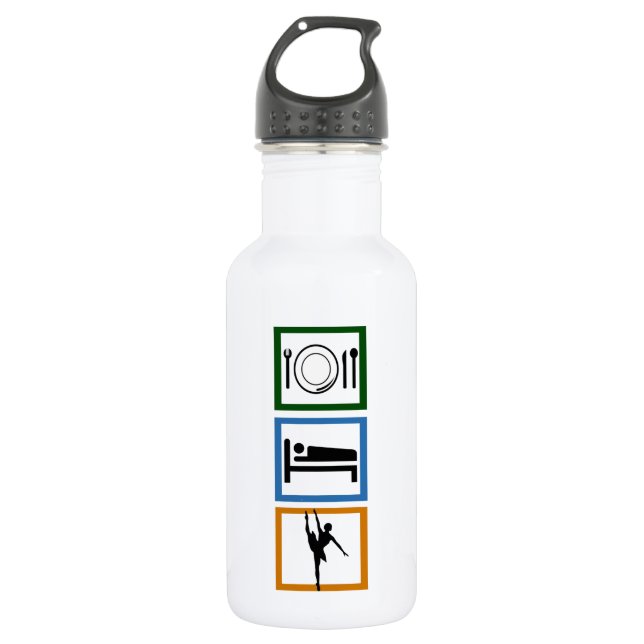 Sleep Tanz essen Trinkflasche (Vorderseite)