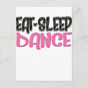 Sleep Tanz Postkarte