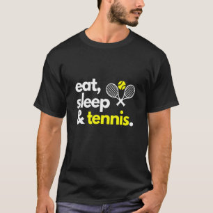Sleep & Tennis Mens Mäuse Kinder Racket Service T-Shirt