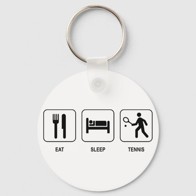Sleep Tennis Schlüsselanhänger essen (Vorderseite)