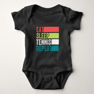 Sleep Tennis wiederholen Baby Strampler