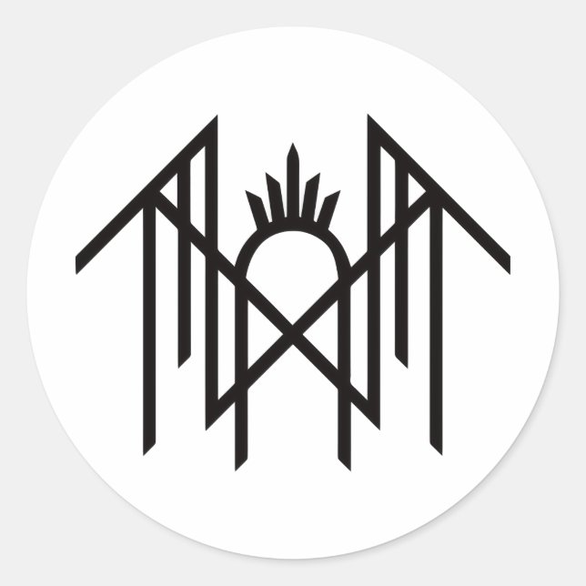 Sleep token  runder aufkleber (Vorderseite)