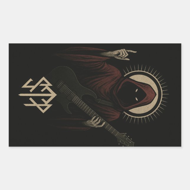 Sleep token vibes rechteckiger aufkleber (Vorderseite)