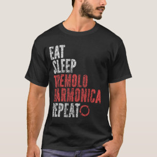 Sleep Tremolo harmonica wiederholen T-Shirt