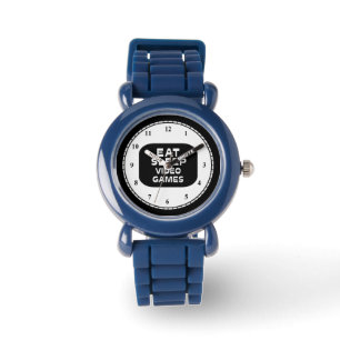 Sleep-Videospiele essen Armbanduhr