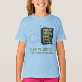 Sleep Vs Snacks Der ewige Kampf T-Shirt