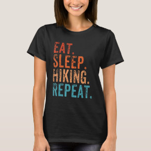 Sleep-Wanderung Funny Hiker Vintage Wanderung T-Shirt
