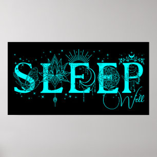 Sleep well spirituelle wall Art Collection Poster