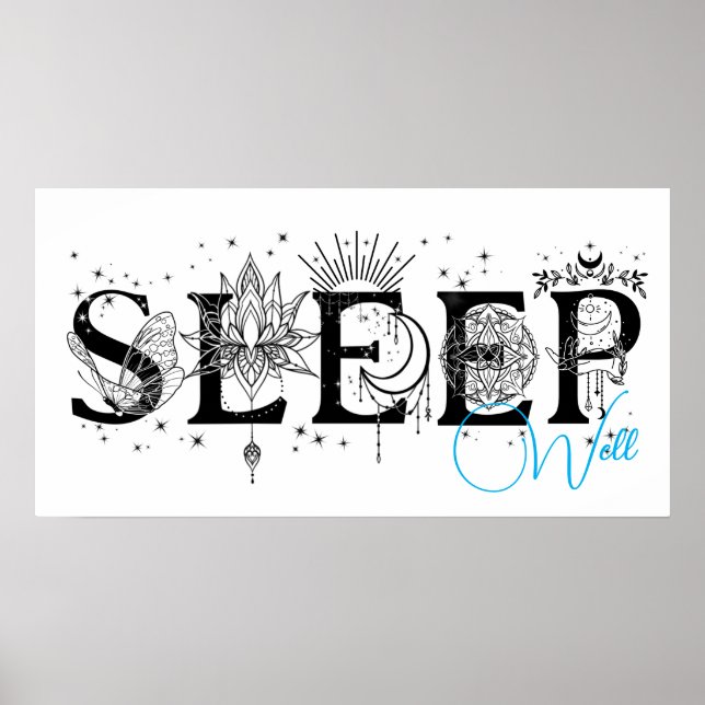 Sleep well spirituelle wall Art Collection Poster (Vorne)