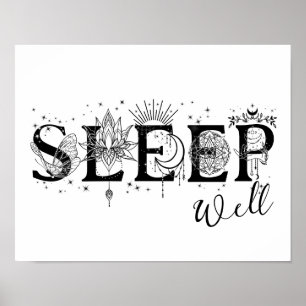 Sleep well spirituelle wall Art Collection Poster