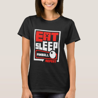 Sleep Wiederholen Pinball Wizard Arcade Machine Ga T-Shirt