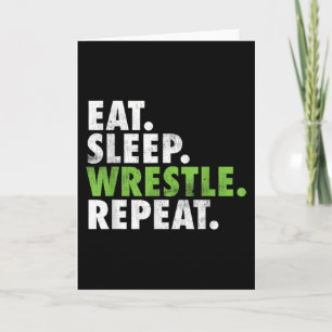 Sleep Wrestle Repeat - Wrestler Boy Men Karte