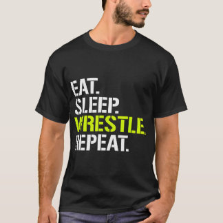 Sleep Wrestle Shirt wiederholen - Cooler Wrestling