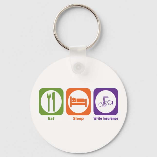Sleep Write Insurance Schlüsselanhänger (Vorderseite)